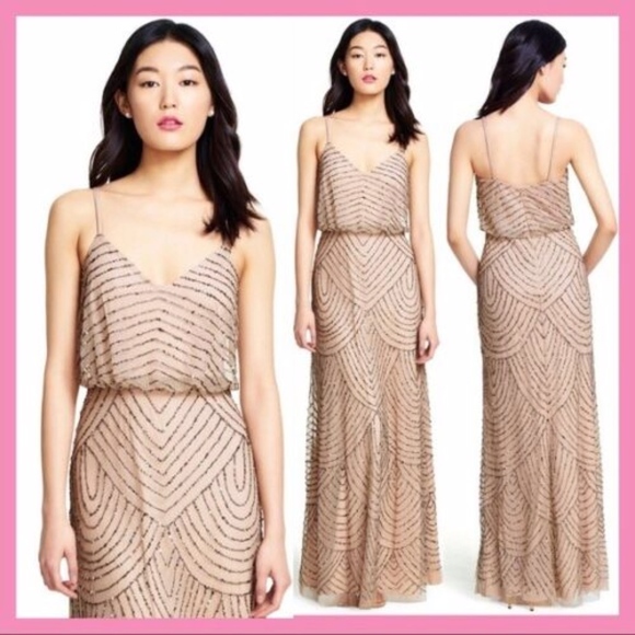 Small bag of beads for Adrianna Papell‎ Taupe Pink - Picture 3 of 7